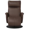 vidaXL Relaxsessel mit Fu&szlig;teil Braun Kunstleder