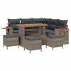 vidaXL Gartensofa-set 10 stk. 9-Sitzanzahl Grau Poly-Rattan