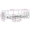 vidaXL Garten-Sofa-Set mit Kissen 6 pcs