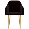 vidaXL Esszimmerst&uuml;hle 2 Stk. Schwarz Samt