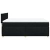 vidaXL Boxspringbett mit Matratze Schwarz 140x190 cm Stoff