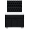 vidaXL Boxspringbett mit Matratze Schwarz 80x200 cm Stoff