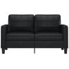 vidaXL 2-Sitzer-Sofa Schwarz 140 cm Kunstleder