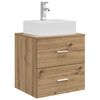 vidaXL Wandmontierte Waschtisch Artisan-Eiche 49,5 x 41 x 62,5 cm