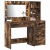 vidaXL Schminktisch mit Regal Braun 78,5 x 41 x 135 cm Holzwerkstoff