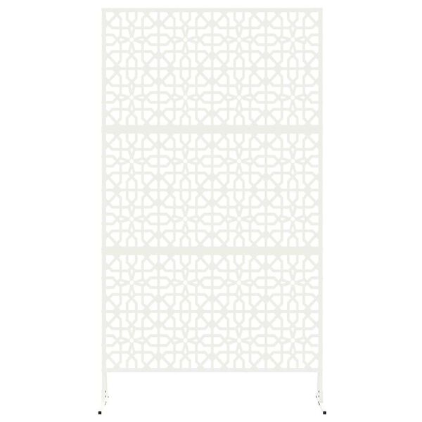vidaXL Sichtschutz Wei&szlig; 100 x 50 x 180 cm Stahl