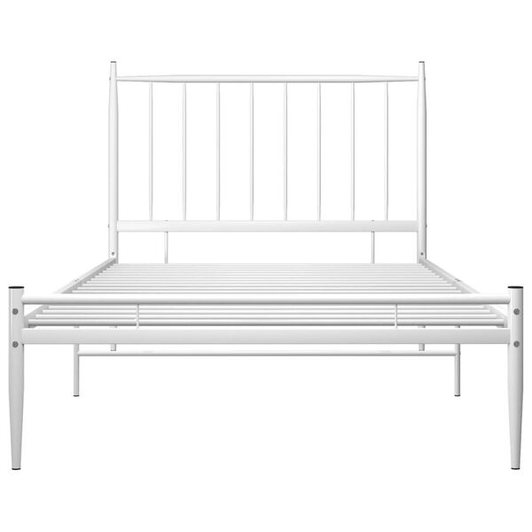 vidaXL Bett Wei&szlig; Metall 90x200 cm