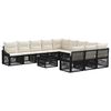 vidaXL Gartensofa-set 12 stk. Schwarz Poly-Rattan