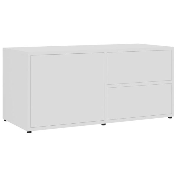 vidaXL TV-Schrank Weiß 80x34x36 cm Holzwerkstoff