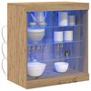 vidaXL LED-Sideboard Artisan-Eiche 60,5 x 37 x 67 cm Holzwerkstoff