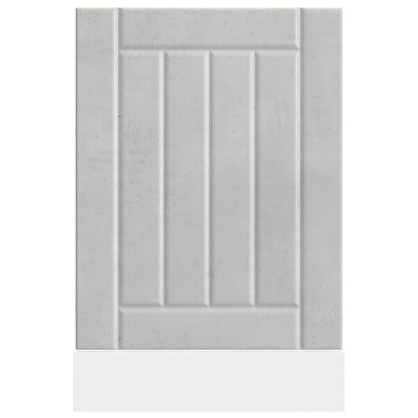 vidaXL Geschirrspülerblende Lucca Betongrau Holzwerkstoff