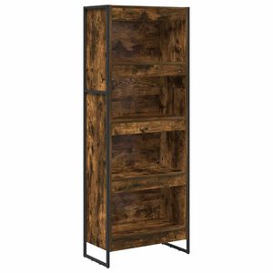 vidaXL B&uuml;cherregal 60 x 30 x 155 cm Holzwerkstoff Raucharbe