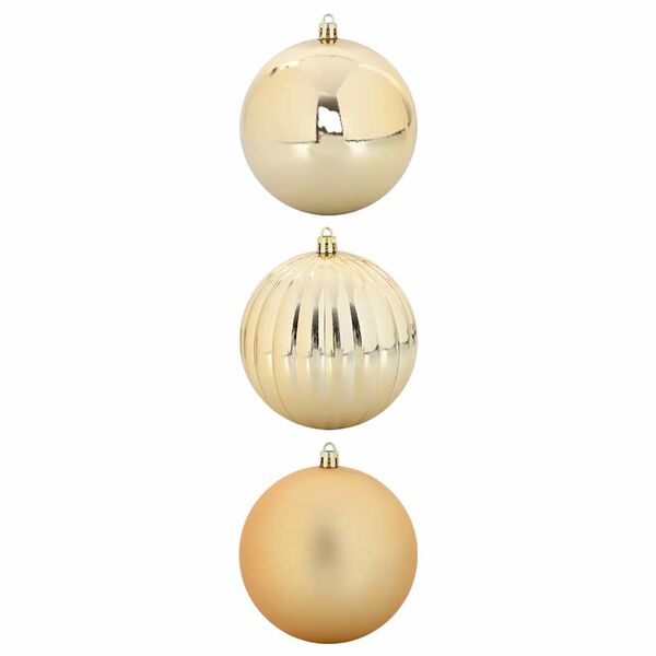 vidaXL Weihnachtsbaumkugel Set XXL 3 pcs Gold Kunststoff