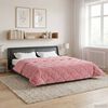 vidaXL Sommerdecke Rosa 220 x 240 cm Mikrofaser und Teddy-Fleece