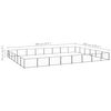 vidaXL Hundezwinger Schwarz 48 m² Stahl
