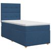 vidaXL Boxspringbett mit Matratze mit Kopfteil Blau 80 x 200 cm Stoff