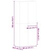 vidaXL Schuhschrank mit Regal Braun 80 x 35,5 x 180 cm Holzwerkstoff