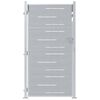 vidaXL Gartentor mit Schloss Silber 85 x 196 cm Edelstahl