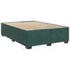 vidaXL Boxspringbett mit Matratze Dunkelgr&uuml;n 140x190 cm Samt