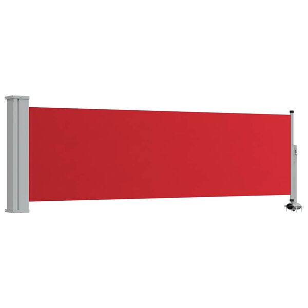 vidaXL Ausziehbare Seitenmarkise 80&times;300 cm Rot