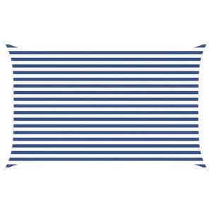 vidaXL Sonnensegel Blau und Wei&szlig; 4 x 2,5 m 100 % Polyester Oxford
