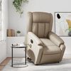 vidaXL Massagesessel mit Aufstehhilfe Elektrisch Cappuccino Kunstleder