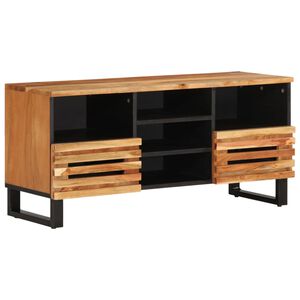 vidaXL TV-Schrank 100x34x46 cm Massivholz Akazie
