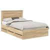 vidaXL Bettrahmen Sonoma-Eiche 120 x 200 cm Ingenieurs Holz