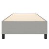vidaXL Boxspringbettgestell Hellgrau 90x190 cm Stoff
