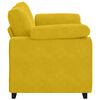 vidaXL Zweisitzer-Sofa Gelb 160x77x82 cm Samt