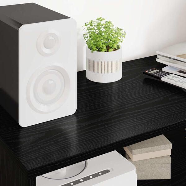 vidaXL TV-Schr&auml;nk Schwarz Eichen-Optik 100 x 35 x 40 cm Holzwerkstoff