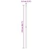 vidaXL Zaunpfosten 2 pcs Silber Pulverbeschichteter Stahl