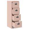 vidaXL Aktenschrank 2 pcs Rosa 44 x 50 x 106,5 cm Kaltgewalzter Stahl