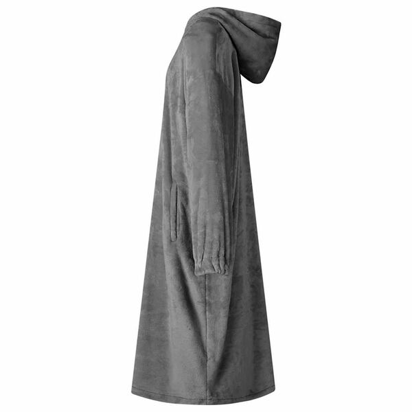 vidaXL Decken-Hoodie Dunkelgrau M Flanell