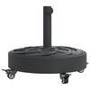vidaXL Sonnenschirmst&auml;nder mit Rollen f&uuml;r &Oslash;38/48 mm Mast 27 kg Rund