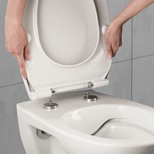 CORNAT WC-Sitz mit Absenkautomatik PREMIUM 6 Duroplast Wei&szlig;