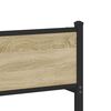 vidaXL Metallbett ohne Matratze Sonoma-Eiche 160x200 cm