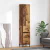 vidaXL Highboard Altholz 69,5 x 34 x 180 cm Holzwerkstoff