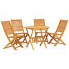vidaXL Garten Essgruppe 5 stk. Braun Massivholz Akazie