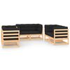 vidaXL 6-tlg. Garten-Lounge-Set mit Kissen Massivholz Kiefer