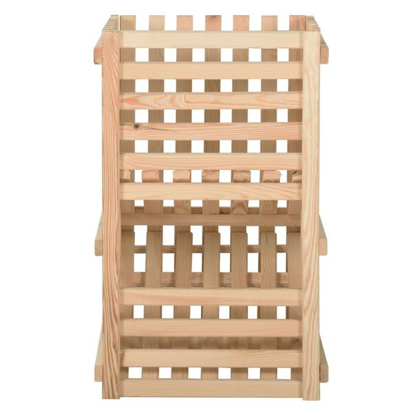 vidaXL Kartoffelkiste 50x50x80 cm Massivholz Kiefer