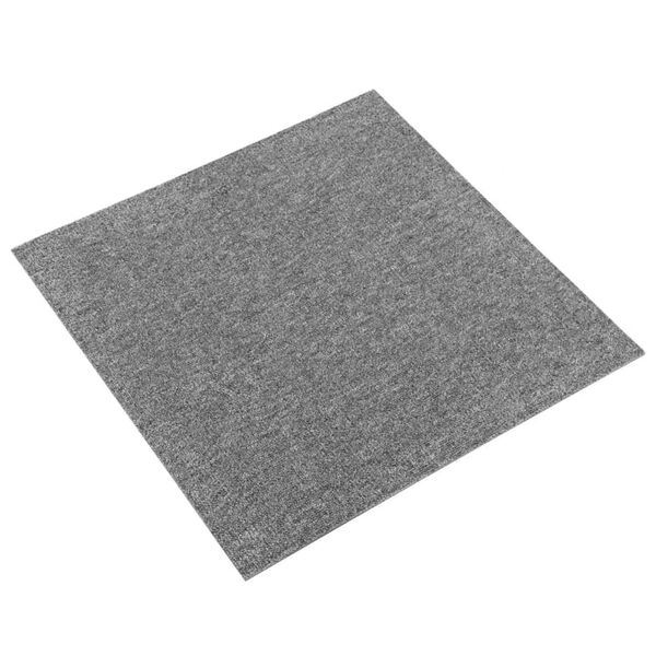 vidaXL Teppich 20 pcs Grau 50 x 50 cm 100% Polypropylen