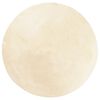 vidaXL Teppich HUARTE Kurzflor Weich und Waschbar Creme &Oslash; 160 cm