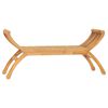 vidaXL Gartenbank 126 cm Massivholz Teak
