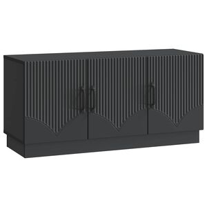 vidaXL TV-Schr&auml;nk Schwarz 99 x 34,5 x 47 cm Holzwerkstoff