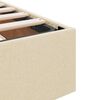 vidaXL Aufbewahrungsbett mit Matratze Creme 100 x 200 cm Polyester