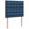 vidaXL Boxspringbett mit Matratze Blau 120x190 cm Stoff