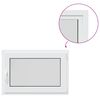 vidaXL Kellerfenster Innenseite Farbe Wei&szlig; RISOR 95 x 50 cm