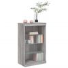 vidaXL Sideboard mit LED-Leuchten Grau Sonoma 60,5x37x100 cm