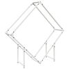 vidaXL Brennholzregal Wei&szlig; 100x25x100 cm Kaltgewalzter Stahl